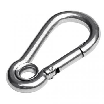 Snap Hook with round thimble eye 80x8mm