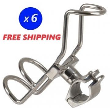 6pcs Adjustable Rail Mount Single Rod Holder 25mm (1")