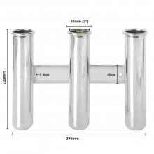 2PCS Side Mount 3-Way Rod Holder